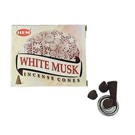 HEM Incense White Musk Cone 1 Box