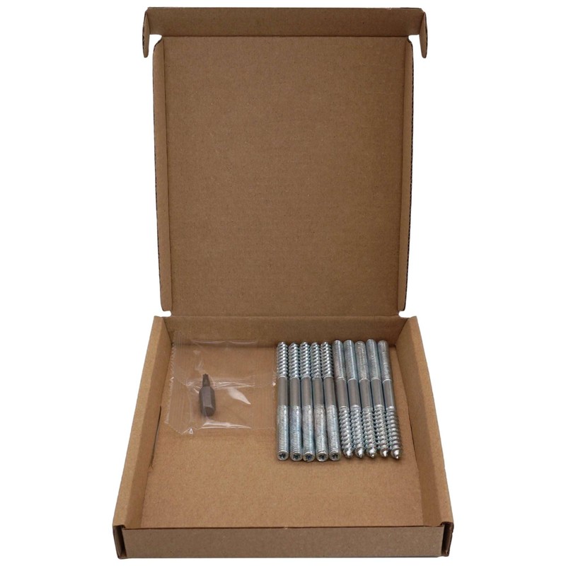 SKIR'CO (10 pcs) Hanger Bolts M6 x 80 mm, Double
