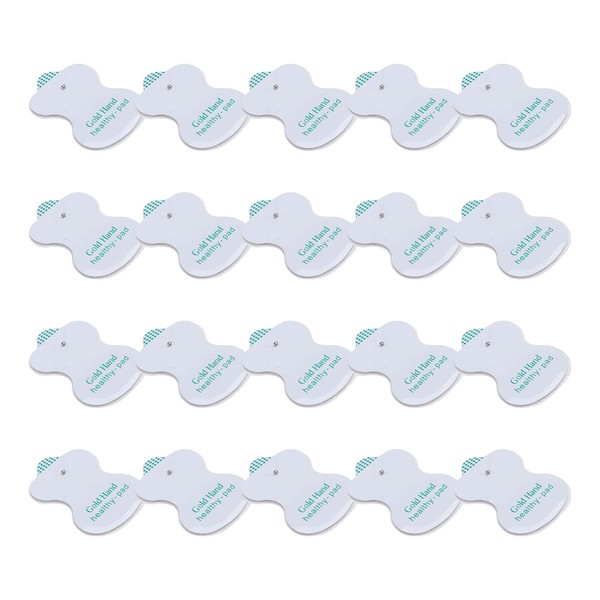 HEALLILY Electrode Pads 20 Pcs Tens Electrodes Pads Electrotherapy Massage Pads for Tens Digital Therapy Machine Massager Patch Replacement