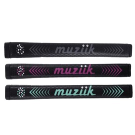 Musik Putter Grip Taperless Standard Putting Stable PU Non Taper (Black)