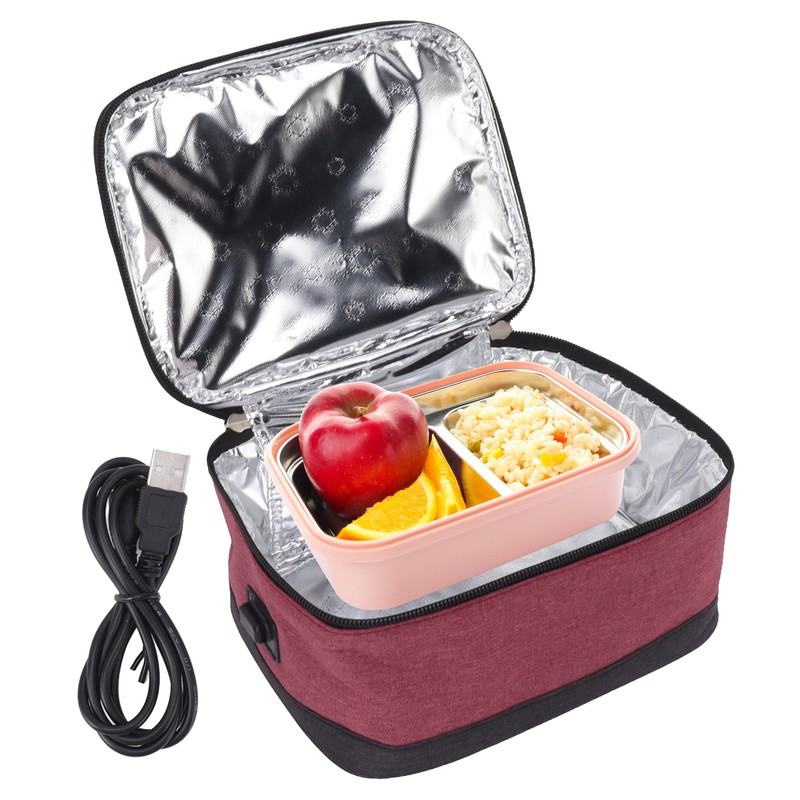 USB Heating Insulation Bag Portable Electric Heating Food Container Constant