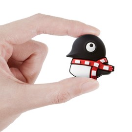 BONE Interchangeable Cute Animal Cartoon Badge Logo, Compatible with Modular Accessories from Collection - Penguin