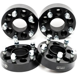 Unbranded 4pc 5x4.5 to 5x5 Hubcentric Wheel Adapters 1.5 Inch 1/2" Studs for Jeep 5x114.3