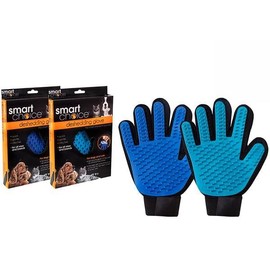 HiFEN® Pet Deshedding Grooming Glove, 1 Piece - Hair Removal Mitt for Dogs & Cats, Rubber Glove with Adjustable Velcro Strap, Quick & Effective Shedding Solution for All Coat Types (Assorted Color)