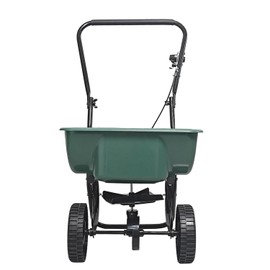 EAGWON 60LB Walk-Behind Broadcast Spreader for Seed,Fertilizer,Salt,Ice Melt, Fertilizer Spreader with Adjustable Drop Rate, Seed Spreaders for Lawns