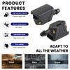 Povtii 4 PCS Front Windshield Washer Nozzles, 4-Way Spray Sprinkler