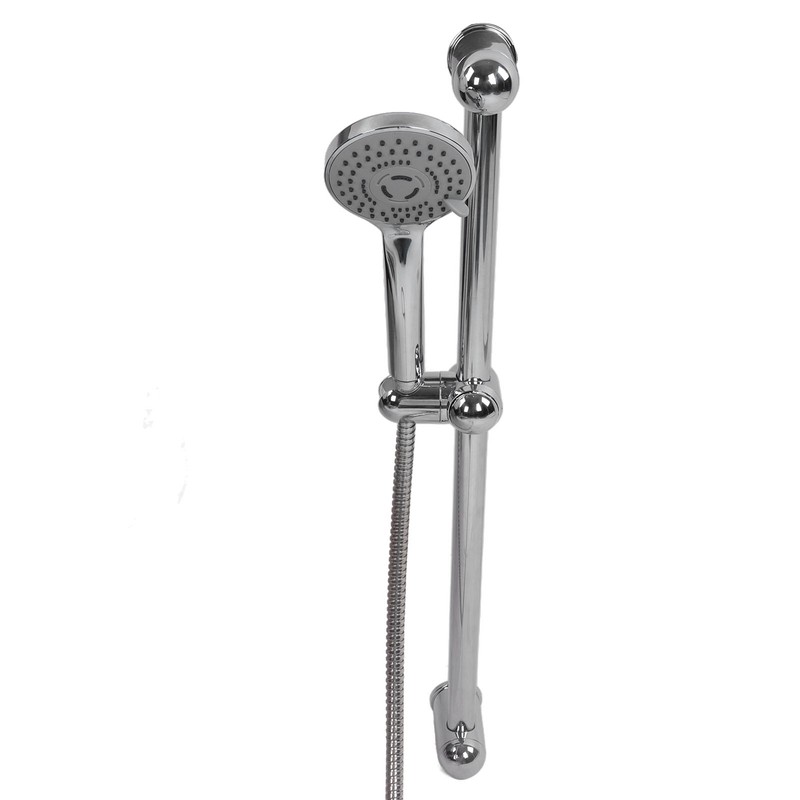 Shower Slide Rail Set 360° Rotation Adjustable Height with 1.5m