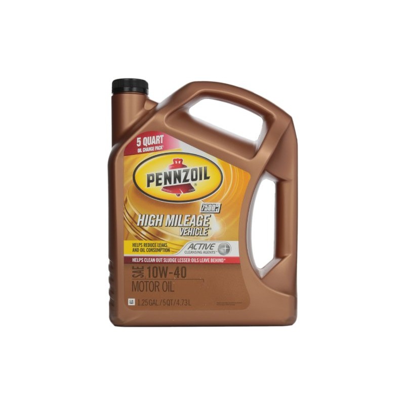 Pennzoil 550038203 High Mileage Vehicle 10W-40 Motor Oil - 5