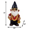 Better Office Products Garden Gnome Statue, 12" Height, Handcrafted Waterproof,