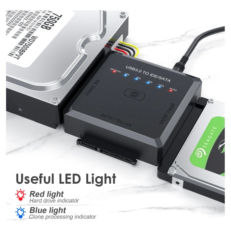 Adaptador Discos Duros Para Clone Usb 3.0 A Ide Sata