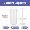 JBK Pottery - Mixing Pitcher for Drinks, Plastic Water Pitcher