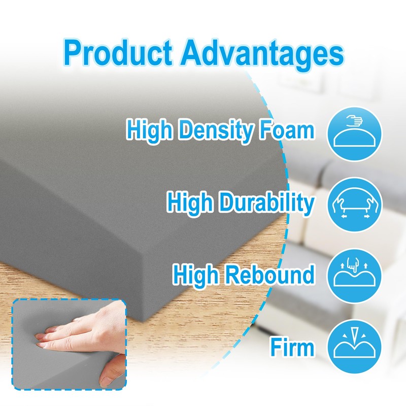 moonoom 20" x 20" Foam Cushion Couch Cushion Support -