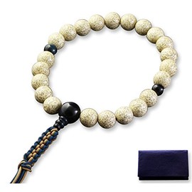 Fighters 仏壇 is, Wrinkle Buddha Mala Bead Woven Cord Tassels Star Moon Bodhi 青虎 Eye Stone Tailored (for Men) 浄土真宗 本願寺 [Hawk] [Mala Bag Set] M – 092 Kyoto 念珠