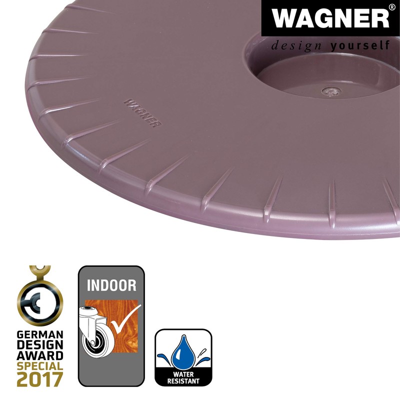 Wagner System 20044401 Multi-Roller Ultraflat Gardening Wagon, Mauve