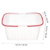 Happyyami Flower Girl Baskets 5pcs Fruit Baskets Handheld Strawberry Basket