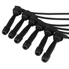 Bode-man Ignition Spark Plug Wires 7mm (6PC Set) for 01-06 Hyundai Santa Fe V6 2.7L for 99-05 Sonata V6 for 03-07 Tiburon V6 for 01-04 Kia Magentis V6 for 01-05 Optima V6