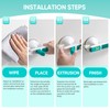 LORESJOY Max 110 kg Shower Handle, No Drilling, Grab Bars