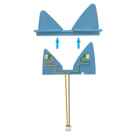 1 set outer ear, inner ear, cable alternative replacement cable includes electronic buttons (cable) for Tonies Toniebox (blue)