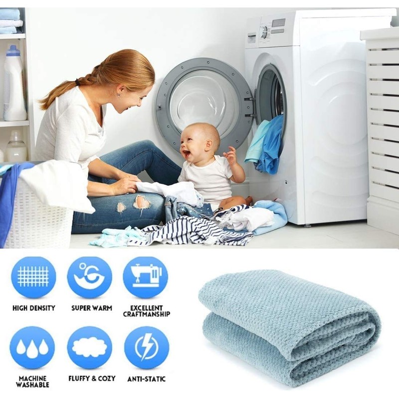 Waffle Honeycomb Throw Blanket Soft Warm Throw Over Sofa Bed