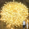 88FT 240LED Extra-Long Connectable String Lights Indoor Outdoor Clear Wire,