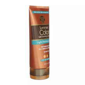 , Summer Color Self-tanning Lotion, Light/medium Color, for All Skin Tones, 6 Oz