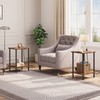 HOOBRO Side Table with Charging Station, Set of 2 End