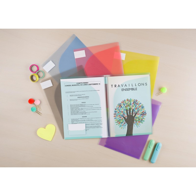 Tarifold TAE511009 A4 Presentation Folder - Assorted Colours (Pack of