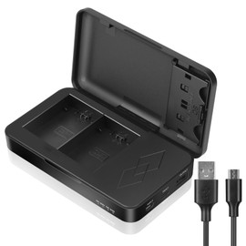 JYJZPB NP-FZ100 Battery Charger with 2 SD Card Slots and USB Output for Sony A7 III, A6700, A7IV, FX30, FX3, A9, A6600, A1, Alpha A7R III, A7R IV, A7R3 A7S III, A7R III Battery (Battery Charger Only)