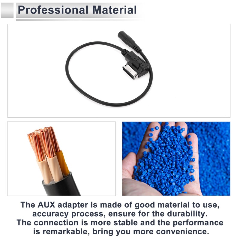 RATCHROLL Audio Aux Adapter Cable Wire for Volkswagen Convenient Stereo