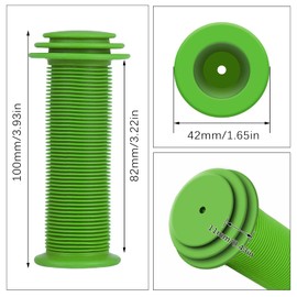 RosewineC Bike Handlebar Grips Soft Non-Slip Bicycle Handle Grips Children's Bike Handlebars Scooter Handle Grips Rubber Handle Cover Universal Kids Bike Grips for Kids Boys Girls(Green)