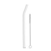 Hummingbird Glass Straws Clear Bent 9 by 12mm Extra Wide