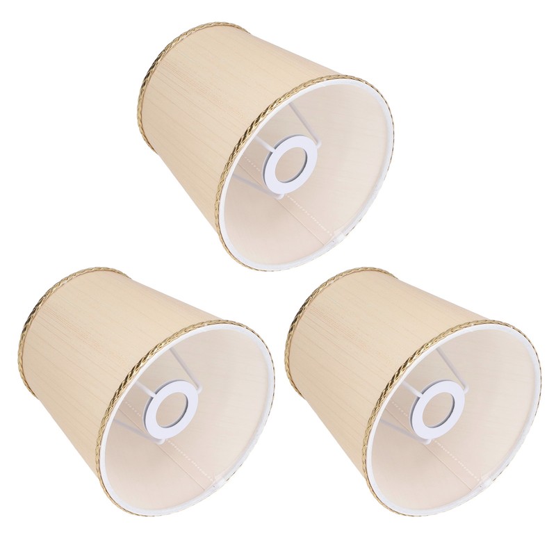 3Pcs Small Lamp Shades Soft Cloth Hand Crafted Safe Design