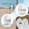 2 Set Door Hole Cover Plate 2-5/8" Deadbolt Cover Plate,
