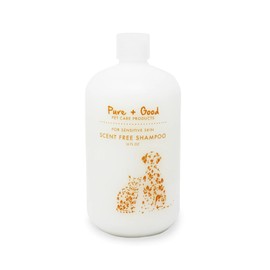 Pure + Good - Scent Free Shampoo, Formulated for All Pets, Gentle and Cleansing, Made in The USA, Cruelty Free, 16 fl oz