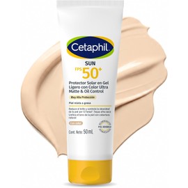 Cetaphil Sun FPS 50 Gel Ligero Ultra Matte Control Brillo Piel Grasa 50 ml
