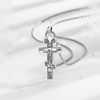AEONSLOVE Orthodox Cross Necklace for Men Women 925 Sterling Silver