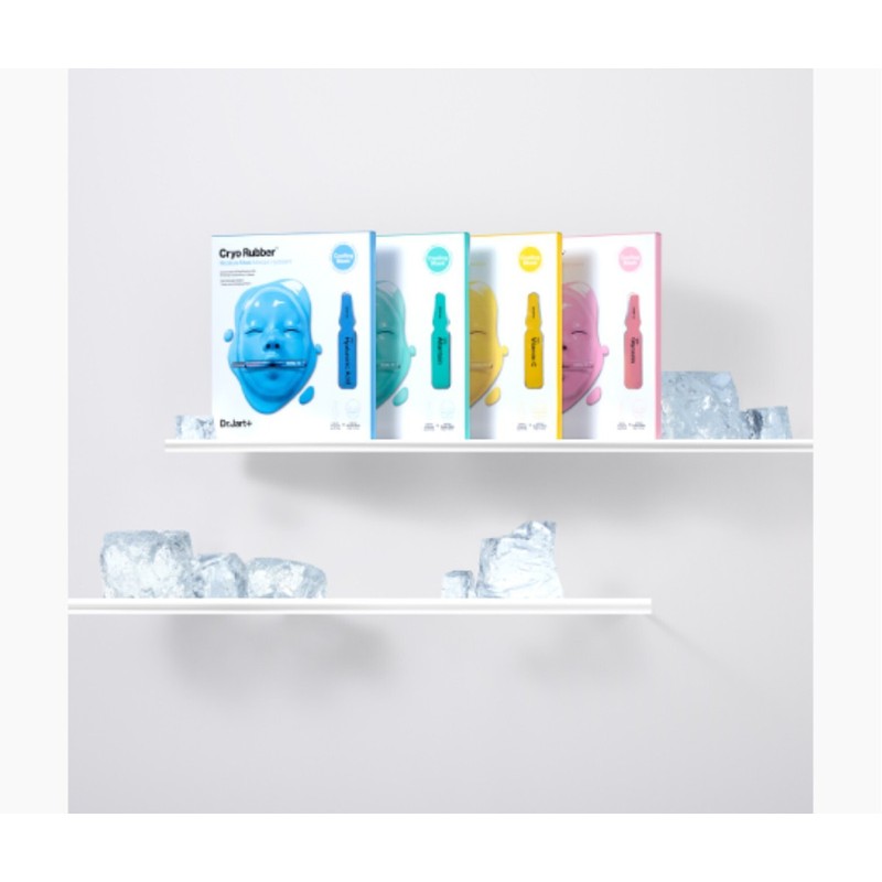 Dr.Jart+ Cryo Rubber Brightening Mask, 4gr & Vitamin C Ampoule,