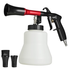 PARAROSE Car Cleaning Gun Detailing Interior Dryer Air Blow Gun, High Pressure Blower Gun, Car Detailing Kit Interior Cleaner（1L Capacity，Black）