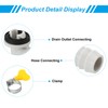 PATIKIL 15mm Air Conditioner Drain Hose Connector, 4 Pcs Universal
