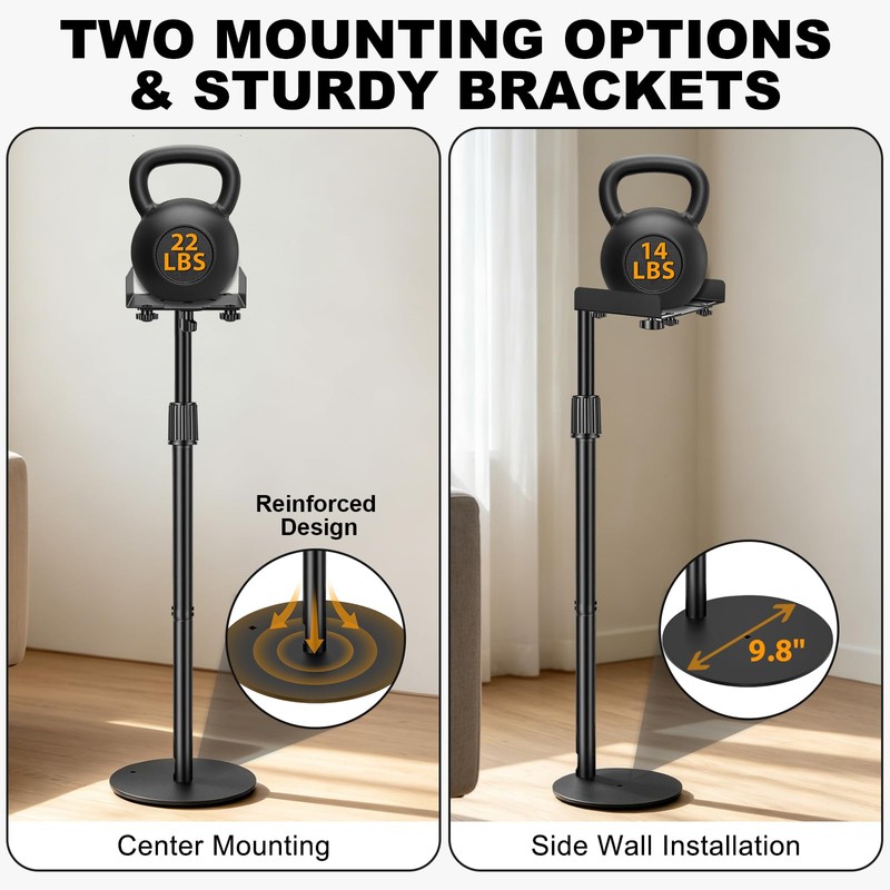 IBVIVIC Universal Speaker Stands Pair 31.5" - 41.3" Height Adjustable