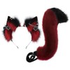 QUICOMP Wolf Ears Tail Costume Wolf Ear Headband Fox Ear