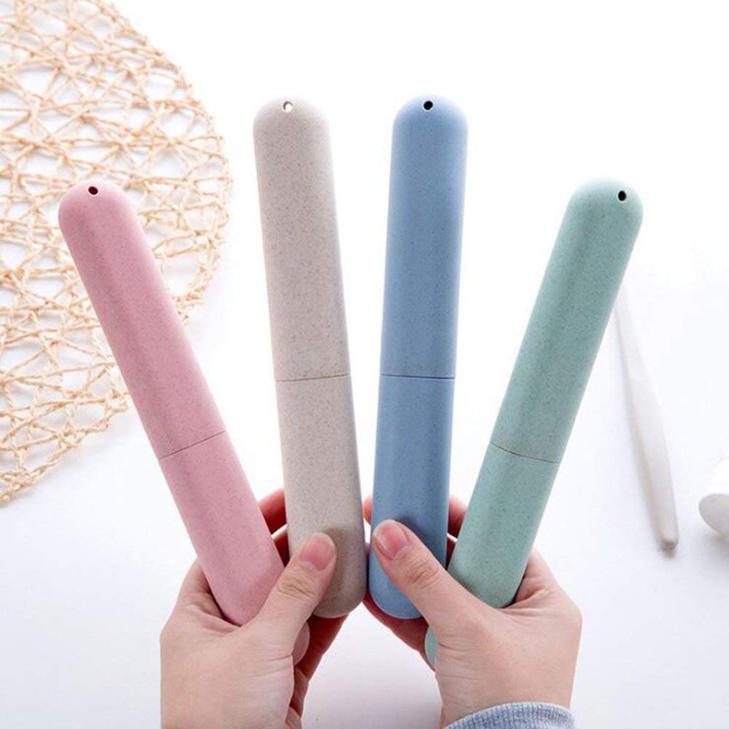 NEXCURIO 4 Pack Travel Toothbrush Case, Portable Breathable Toothbrush Holder