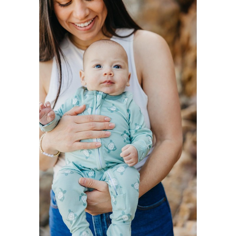 Copper Pearl Zip-up Footie Wade