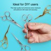 Cre8tion Stainless Steel Nail Scissors, Precision S01 Design with Sharp,