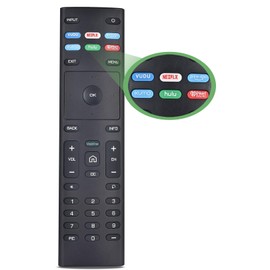 XRT136 para control remoto Vizio Smart TV, control de repuesto para televisores Vizio Smart LED LCD HD 4K UHD HDR serie D, serie E, serie M, serie P, serie PX, serie V