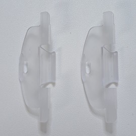 Qty 2 for Price of 1. Handle for Literise Cordless Shade Hunter Douglas Duette, Appaluse,Honeycomb Shade (Clear, Pack of 2)