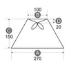 [K – 27100] Catch Shade Catch Shade Lamp Shade Replacement, Electric Stand