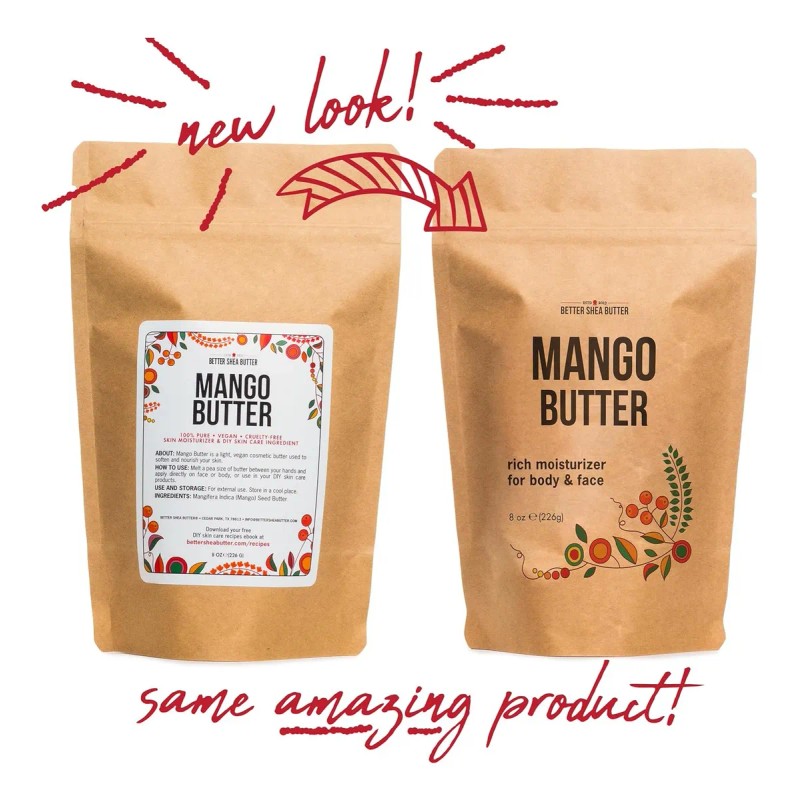 Mantequilla De Mango Cruda - Hidratante 100% Natural Para La