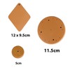 Lveofielygi Wind Chime Replacement Parts - Mahogany Material Clapper, Round