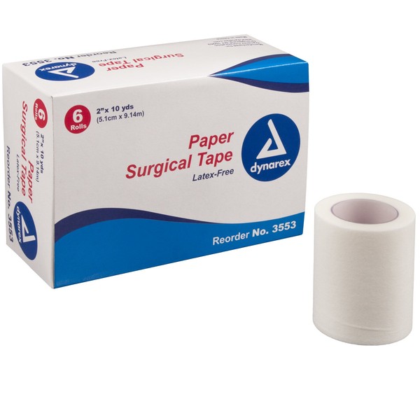 Dynarex Paper Surgical Tape 2" x 10 yds 12/6/Cs